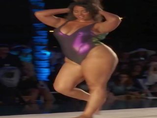 Tabria majors debut catwalk, 免費 黑色 性別 夾 27