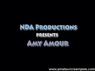 Amy amour amatér creampie kočička vyplněný