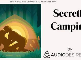 Secretamente camping (erotic audio adulto filme para mulheres, desirable asmr)