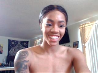 Cheerful delightful Ebony damsel Dancing on Cam, X rated movie 26