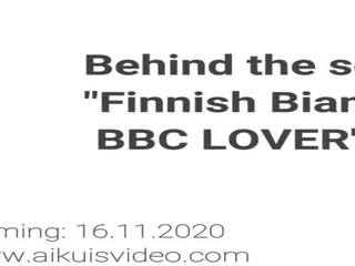 Detrás la escenas finlandesa bianca es un bbc amante: hd sucio vídeo fe